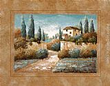 Vivian Flasch Canvas Paintings - Tuscan Blue II